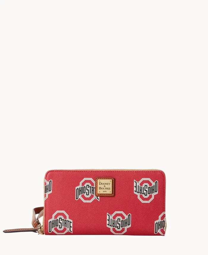 Dooney and Bourke Collegiate Ohio State University Large Zip Around Wristlet Ohio State WomenMen Wallets Dooney and Bourke Collegiate Ohio State University Large Zip Around Wristlet Ohio State WomenMen Wallets