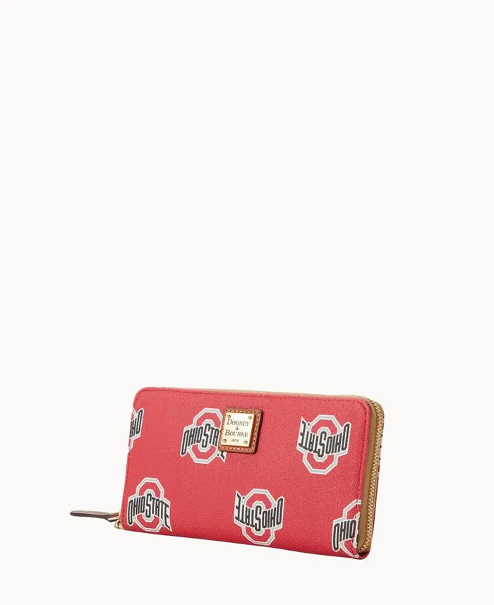 Dooney and Bourke Collegiate Ohio State University Large Zip Around Wristlet Ohio State WomenMen Wallets Dooney and Bourke Collegiate Ohio State University Large Zip Around Wristlet Ohio State WomenMen Wallets