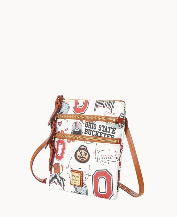 Dooney and Bourke Collegiate Ohio State University N S Triple Zip Crossbody Ohio State WomenMen Crossbodies Dooney and Bourke Collegiate Ohio State University N S Triple Zip Crossbody Ohio State WomenMen Crossbodies