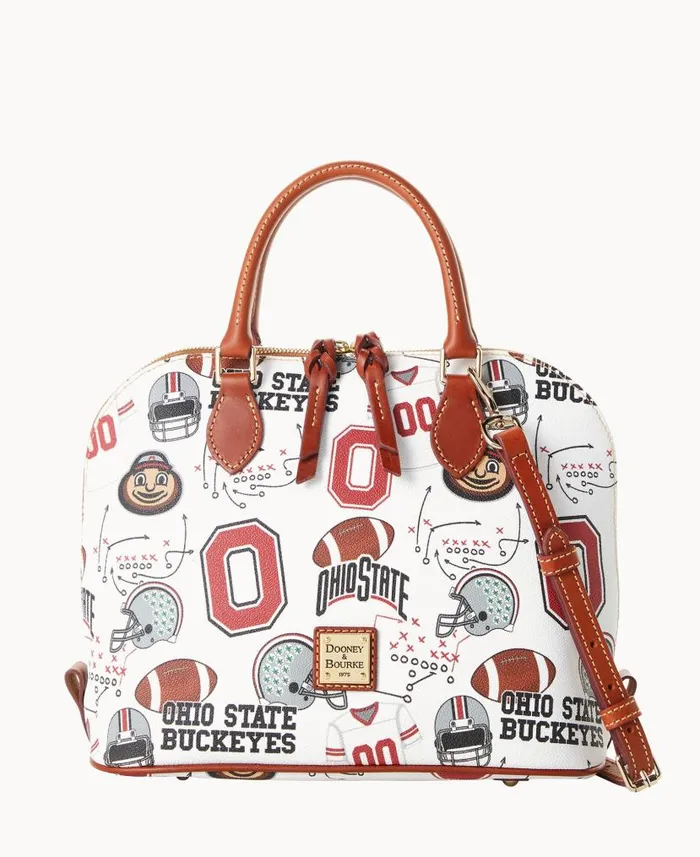Dooney and Bourke Collegiate Ohio State University Zip Zip Satchel Ohio State WomenMen Satchels Dooney and Bourke Collegiate Ohio State University Zip Zip Satchel Ohio State WomenMen Satchels