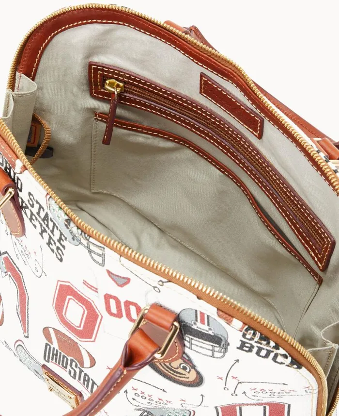 Dooney and Bourke Collegiate Ohio State University Zip Zip Satchel Ohio State WomenMen Satchels Dooney and Bourke Collegiate Ohio State University Zip Zip Satchel Ohio State WomenMen Satchels