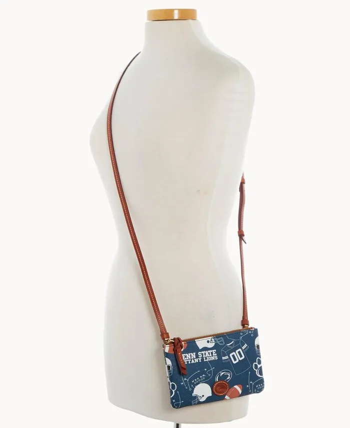 Dooney and Bourke Collegiate Penn State Top Zip Crossbody Penn State WomenMen Crossbodies Dooney and Bourke Collegiate Penn State Top Zip Crossbody Penn State WomenMen Crossbodies