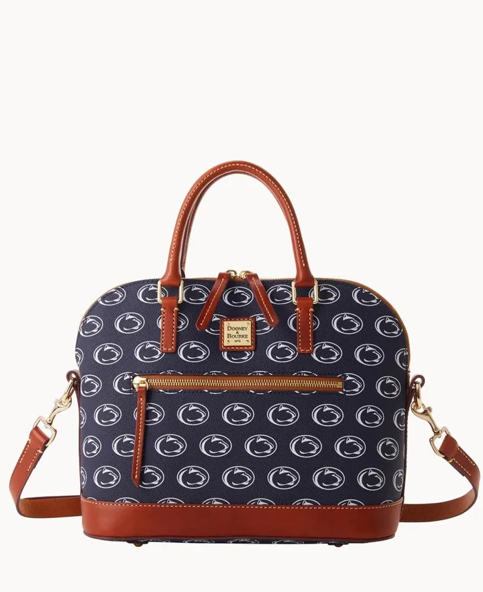 Dooney and Bourke Collegiate Penn State University Domed Zip Satchel Penn State WomenMen Satchels Dooney and Bourke Collegiate Penn State University Domed Zip Satchel Penn State WomenMen Satchels