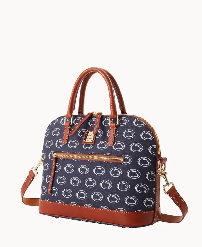 Dooney and Bourke Collegiate Penn State University Domed Zip Satchel Penn State WomenMen Satchels Dooney and Bourke Collegiate Penn State University Domed Zip Satchel Penn State WomenMen Satchels