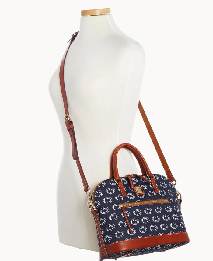 Dooney and Bourke Collegiate Penn State University Domed Zip Satchel Penn State WomenMen Satchels Dooney and Bourke Collegiate Penn State University Domed Zip Satchel Penn State WomenMen Satchels