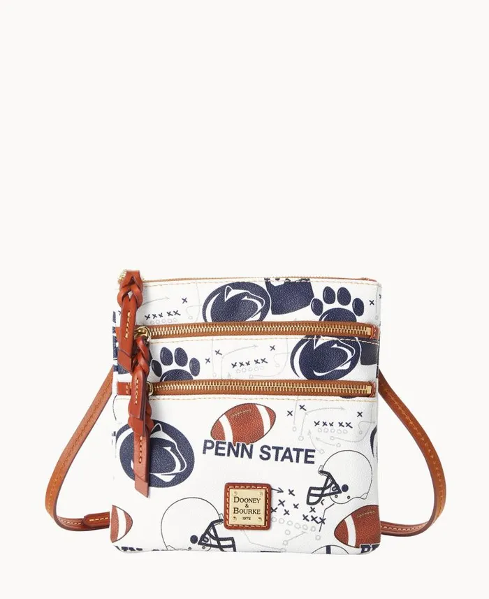 Dooney and Bourke Collegiate Penn State University N S Triple Zip Crossbody Penn State WomenMen Crossbodies Dooney and Bourke Collegiate Penn State University N S Triple Zip Crossbody Penn State WomenMen Crossbodies