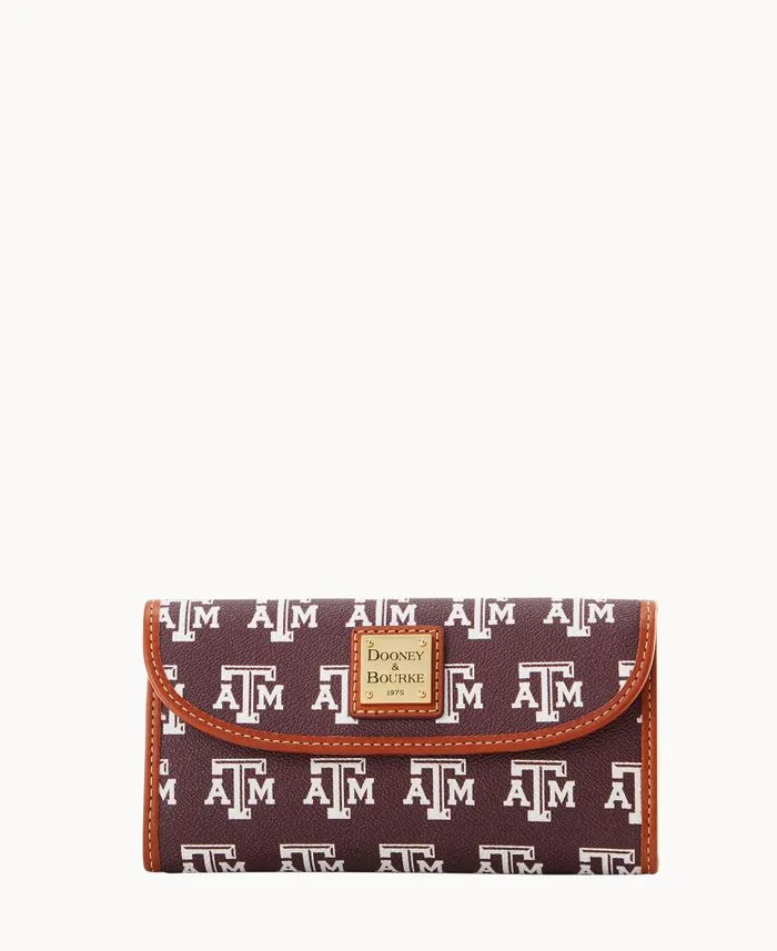 Dooney and Bourke Collegiate Texas Achr38M University Continental Clutch Texas Aandm WomenMen Wallets Dooney and Bourke Collegiate Texas Achr38M University Continental Clutch Texas Aandm WomenMen Wallets