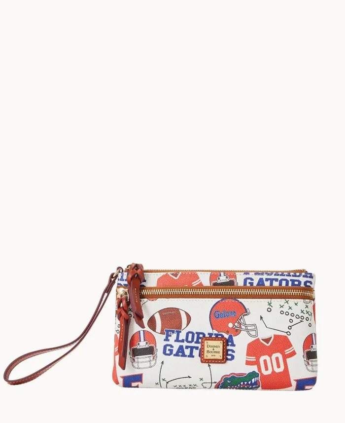 Dooney and Bourke Collegiate University Of Florida Double Zip Wristlet University Of Florid WomenMen Wallets Dooney and Bourke Collegiate University Of Florida Double Zip Wristlet University Of Florid WomenMen Wallets