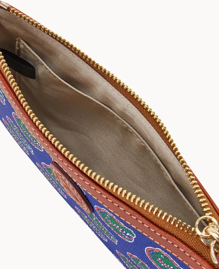 Dooney and Bourke Collegiate University Of Florida Large Slim Wristlet Florida WomenMen Wallets Dooney and Bourke Collegiate University Of Florida Large Slim Wristlet Florida WomenMen Wallets