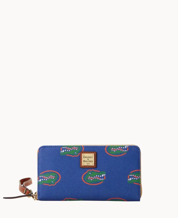 Dooney and Bourke Collegiate University Of Florida Large Zip Around Wristlet Florida WomenMen Wallets Dooney and Bourke Collegiate University Of Florida Large Zip Around Wristlet Florida WomenMen Wallets