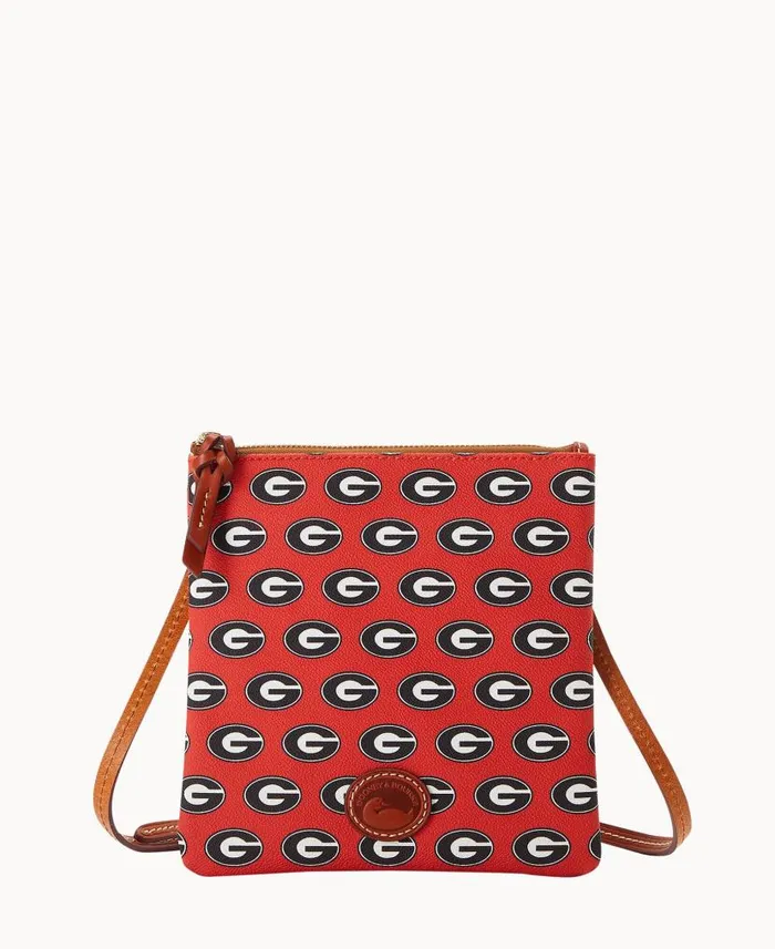 Dooney and Bourke Collegiate University Of Georgia North South Top Zip Crossbody University Of Georgi WomenMen Crossbodies Dooney and Bourke Collegiate University Of Georgia North South Top Zip Crossbody University Of Georgi WomenMen Crossbodies
