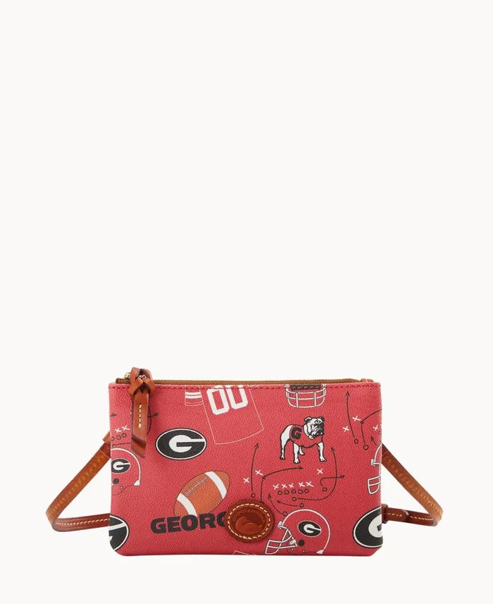 Dooney and Bourke Collegiate University Of Georgia Top Zip Crossbody University Of Georgia WomenMen Crossbodies Dooney and Bourke Collegiate University Of Georgia Top Zip Crossbody University Of Georgia WomenMen Crossbodies