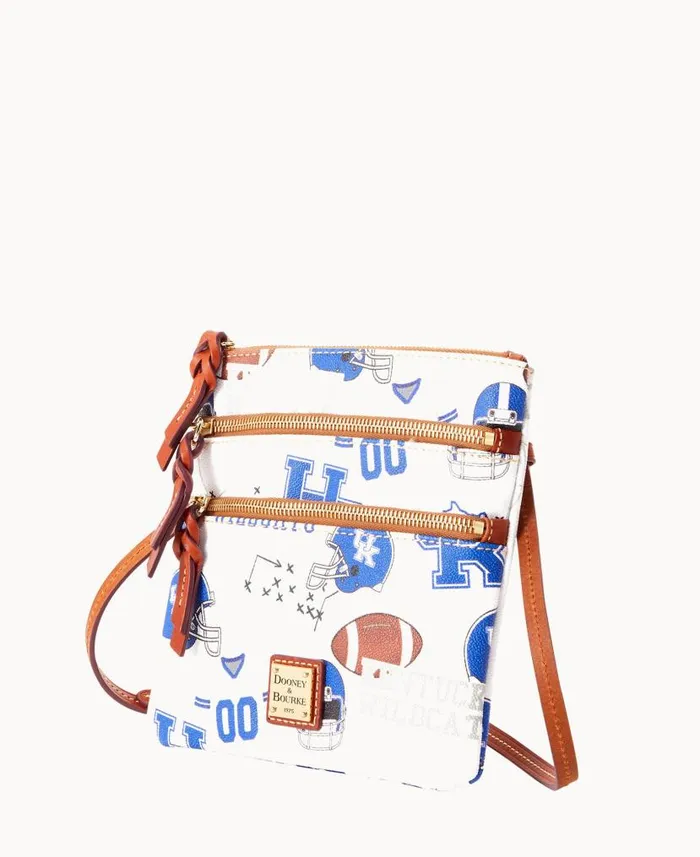 Dooney and Bourke Collegiate University Of Kentucky N S Triple Zip Crossbody U Of Kentucky WomenMen Crossbodies Dooney and Bourke Collegiate University Of Kentucky N S Triple Zip Crossbody U Of Kentucky WomenMen Crossbodies