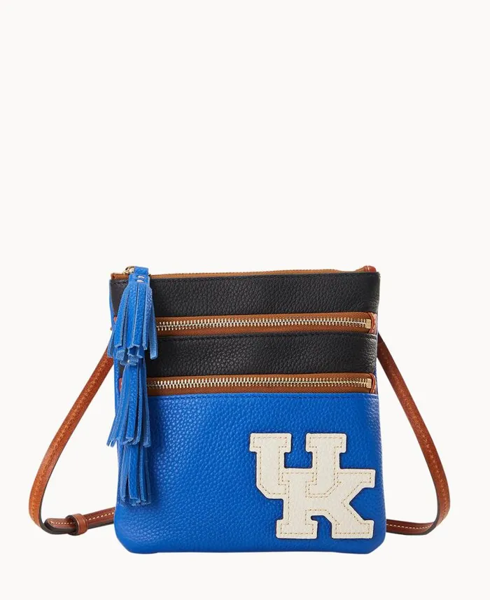 Dooney and Bourke Collegiate University Of Kentucky Triple Zip Crossbody University Of Kentucky WomenMen Crossbodies Dooney and Bourke Collegiate University Of Kentucky Triple Zip Crossbody University Of Kentucky WomenMen Crossbodies