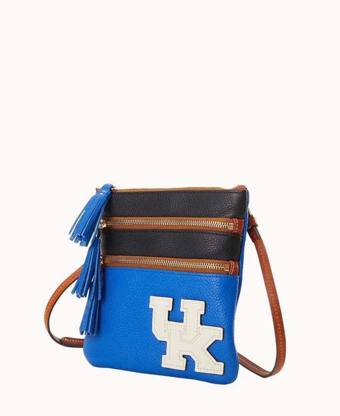 Dooney and Bourke Collegiate University Of Kentucky Triple Zip Crossbody University Of Kentucky WomenMen Crossbodies Dooney and Bourke Collegiate University Of Kentucky Triple Zip Crossbody University Of Kentucky WomenMen Crossbodies