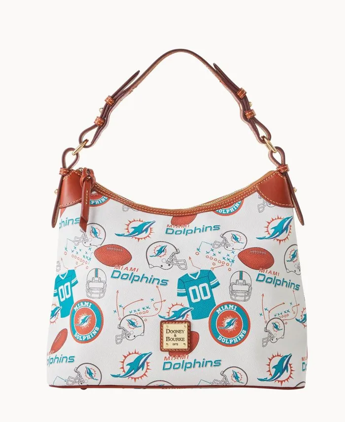Dooney and Bourke Collegiate University Of Miami Hobo U Of Miami WomenMen Shoulder Bags Dooney and Bourke Collegiate University Of Miami Hobo U Of Miami WomenMen Shoulder Bags