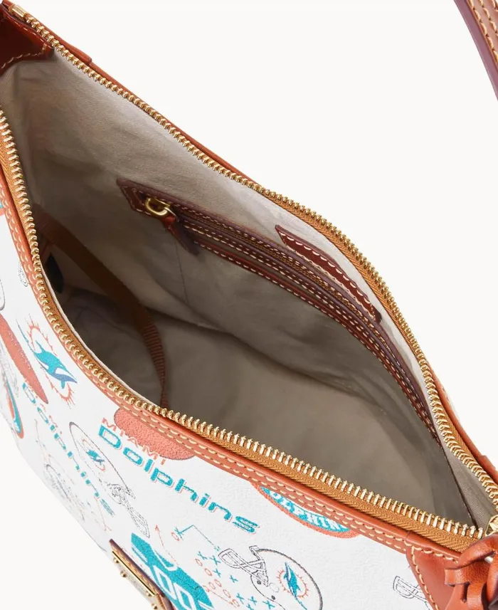 Dooney and Bourke Collegiate University Of Miami Hobo U Of Miami WomenMen Shoulder Bags Dooney and Bourke Collegiate University Of Miami Hobo U Of Miami WomenMen Shoulder Bags