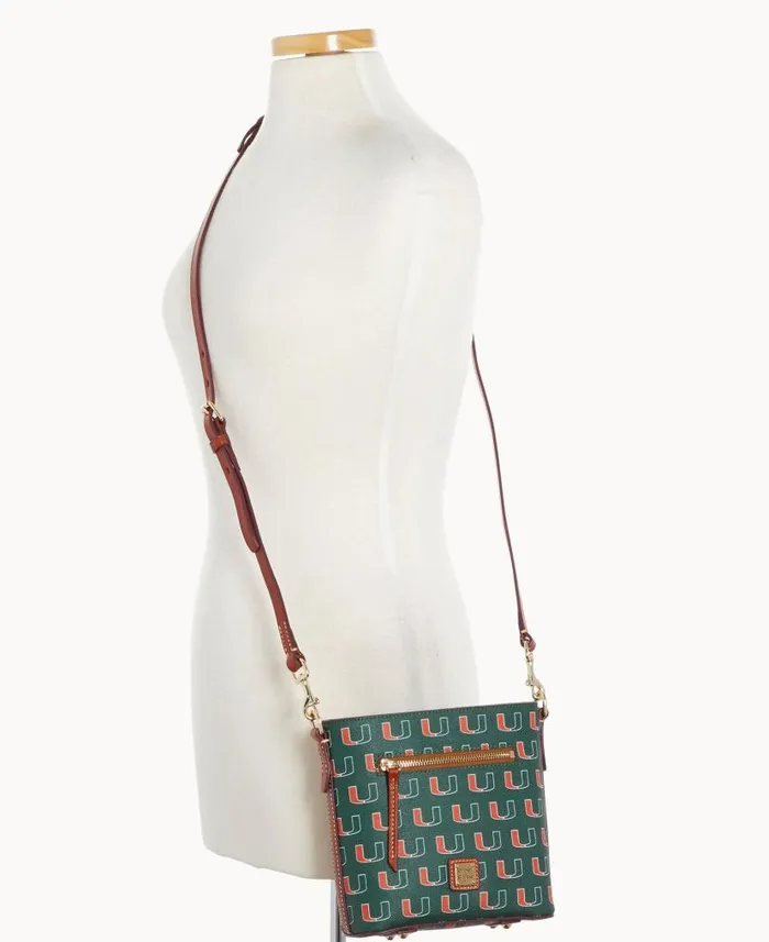 Dooney and Bourke Collegiate University Of Miami Small Zip Crossbody U Of Miami WomenMen Crossbodies Dooney and Bourke Collegiate University Of Miami Small Zip Crossbody U Of Miami WomenMen Crossbodies