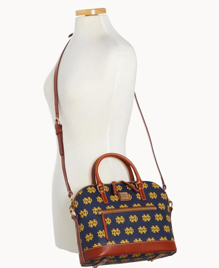 Dooney and Bourke Collegiate University Of Notre Dame Domed Zip Satchel Notre Dame WomenMen Satchels Dooney and Bourke Collegiate University Of Notre Dame Domed Zip Satchel Notre Dame WomenMen Satchels