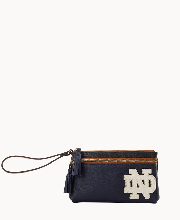 Dooney and Bourke Collegiate University Of Notre Dame Double Zip Wristlet University Of Notre Dame WomenMen Wallets Dooney and Bourke Collegiate University Of Notre Dame Double Zip Wristlet University Of Notre Dame WomenMen Wallets