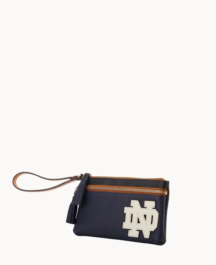 Dooney and Bourke Collegiate University Of Notre Dame Double Zip Wristlet University Of Notre Dame WomenMen Wallets Dooney and Bourke Collegiate University Of Notre Dame Double Zip Wristlet University Of Notre Dame WomenMen Wallets