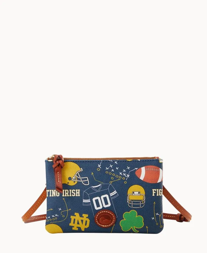 Dooney and Bourke Collegiate University Of Notre Dame Top Zip Crossbody University Of Notre Dame WomenMen Crossbodies Dooney and Bourke Collegiate University Of Notre Dame Top Zip Crossbody University Of Notre Dame WomenMen Crossbodies
