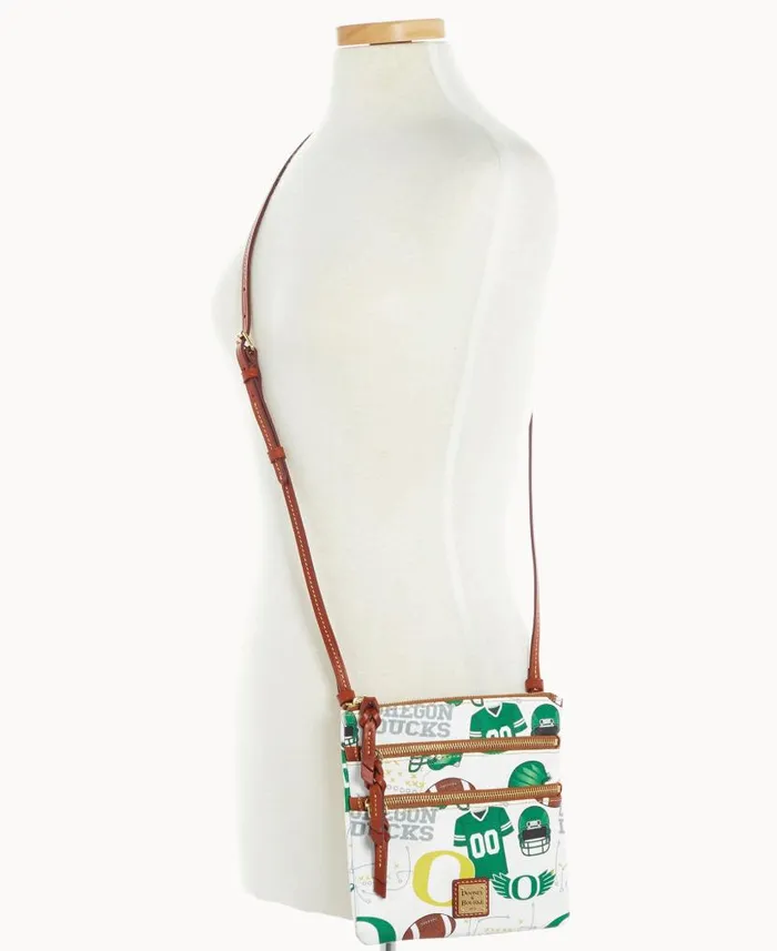 Dooney and Bourke Collegiate University Of Oregon N S Triple Zip Crossbody Oregon WomenMen Crossbodies Dooney and Bourke Collegiate University Of Oregon N S Triple Zip Crossbody Oregon WomenMen Crossbodies