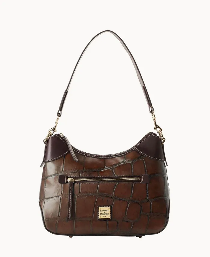 Dooney and Bourke Denison Hobo Cognac WomenMen Shoulder Bags