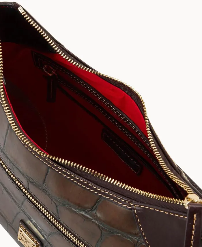 Dooney and Bourke Denison Hobo Cognac WomenMen Shoulder Bags