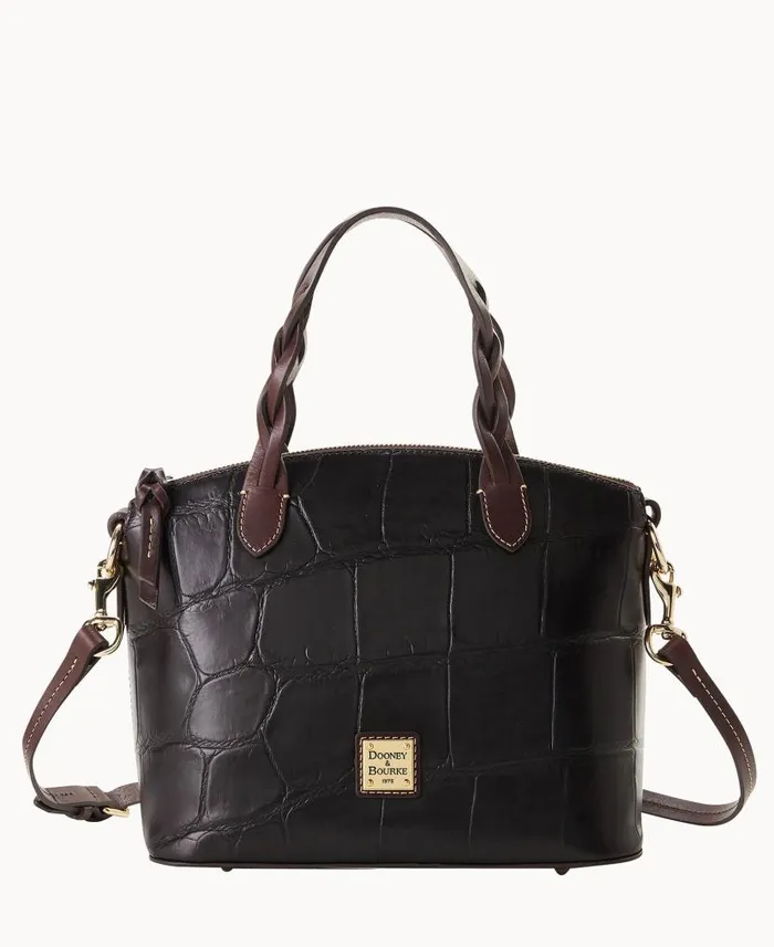 Dooney and Bourke Denison Small Heidi Satchel Espresso WomenMen Satchels