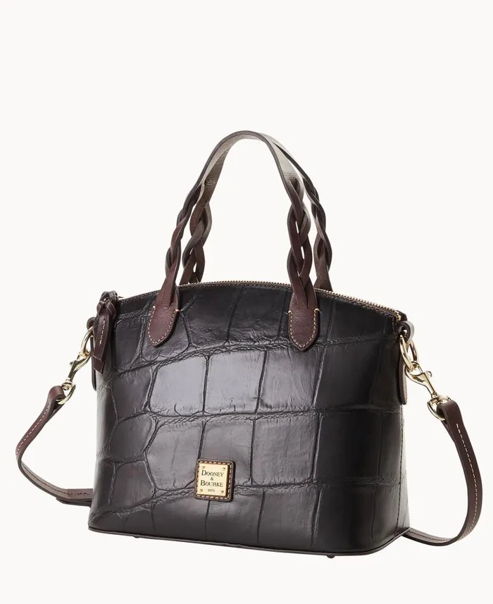 Dooney and Bourke Denison Small Heidi Satchel Espresso WomenMen Satchels