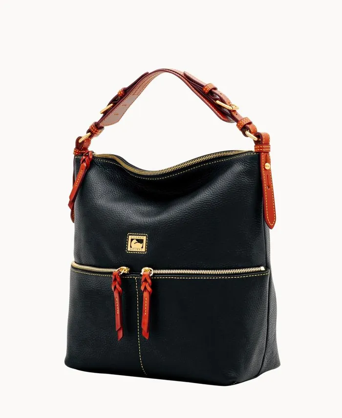 Dooney and Bourke Dillen Medium Pocket Sac Black WomenMen Shoulder Bags