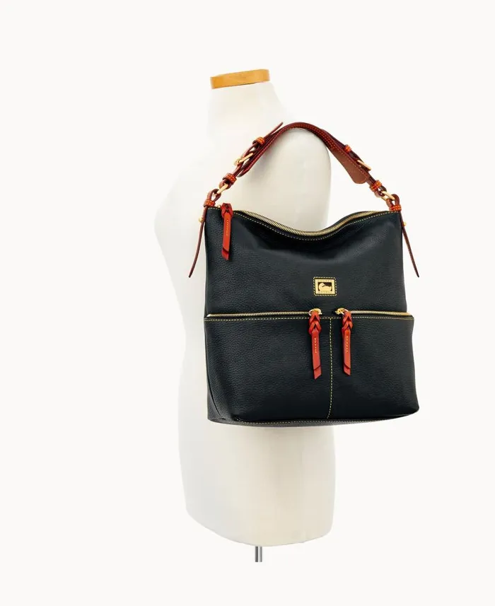 Dooney and Bourke Dillen Medium Pocket Sac Black WomenMen Shoulder Bags