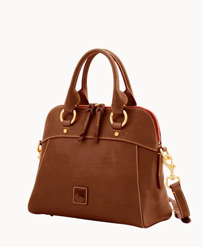 Dooney and Bourke Florentine Cameron Satchel Chestnut WomenMen Satchels