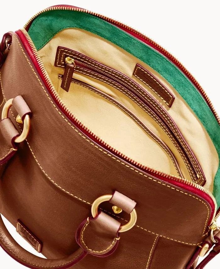 Dooney and Bourke Florentine Cameron Satchel Chestnut WomenMen Satchels