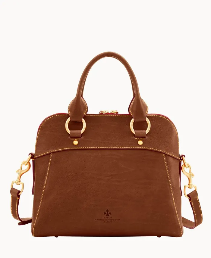 Dooney and Bourke Florentine Cameron Satchel Chestnut WomenMen Satchels