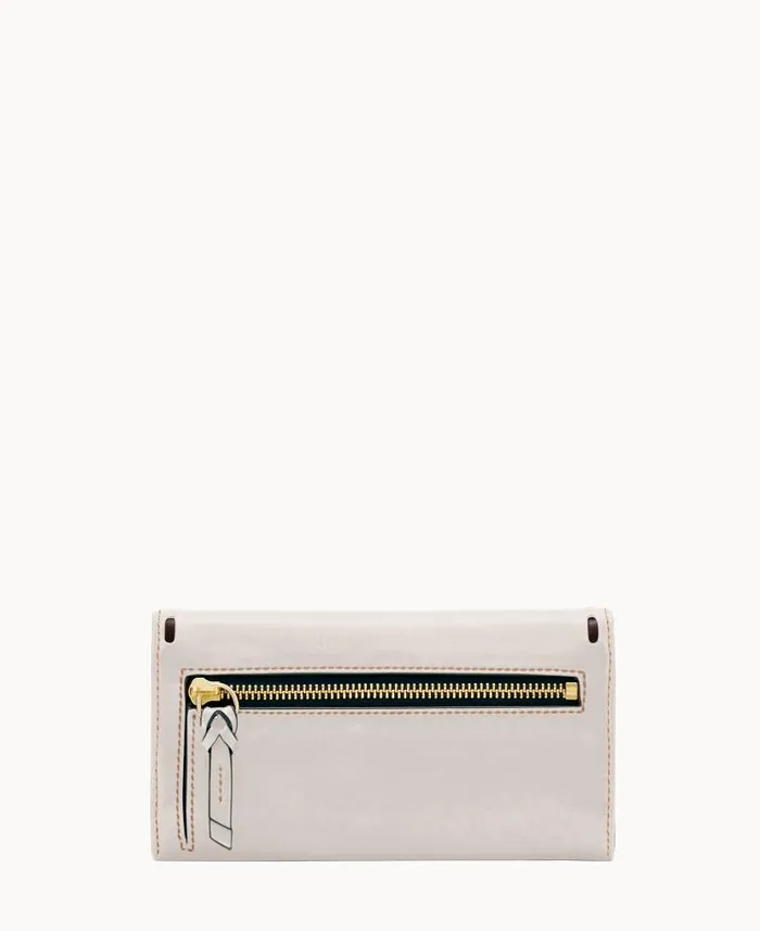 Dooney and Bourke Florentine Checkbook Organizer Ecru WomenMen Wallets