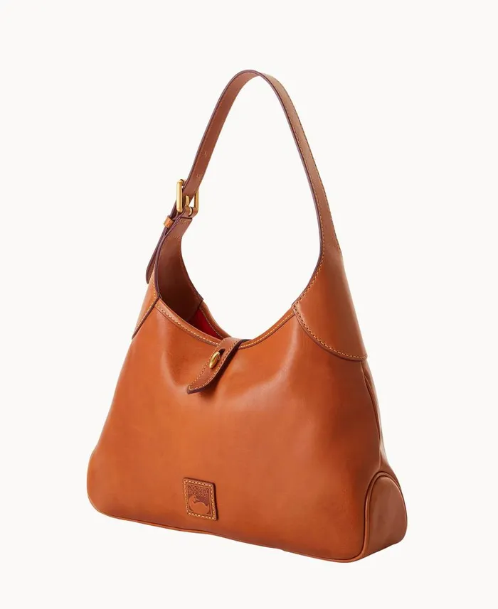 Dooney and Bourke Florentine Crescent Hobo Natural WomenMen Shoulder Bags