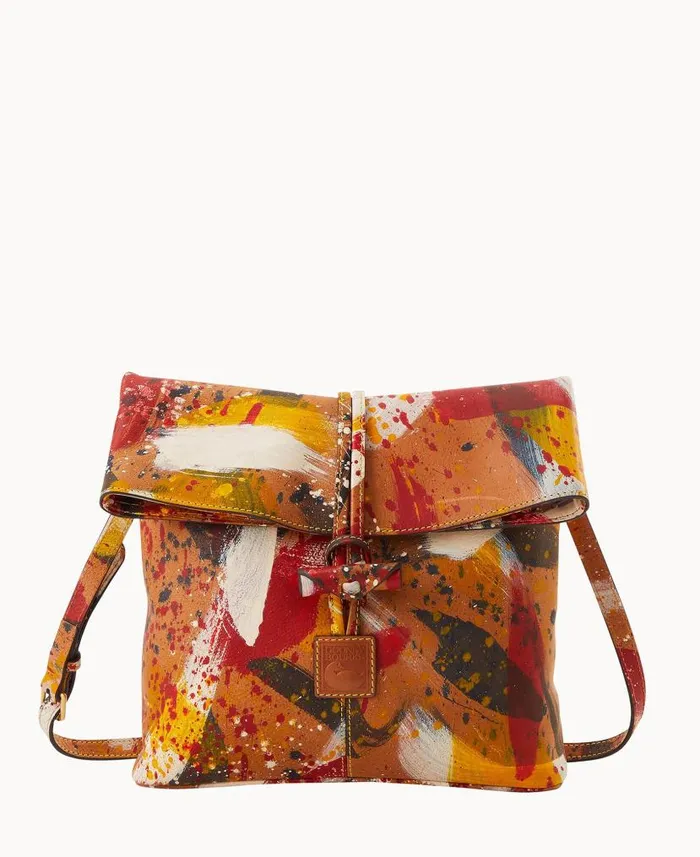 Dooney and Bourke Florentine Dipinta Medium Toggle Crossbody Natural WomenMen Crossbodies
