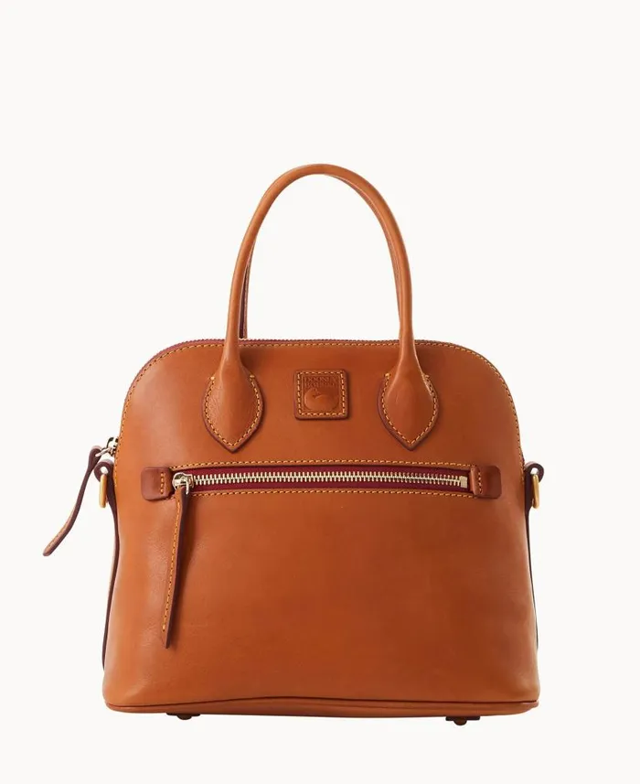 Dooney and Bourke Florentine Domed Satchel Natural WomenMen Satchels