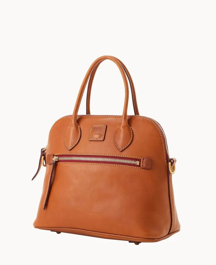 Dooney and Bourke Florentine Domed Satchel Natural WomenMen Satchels
