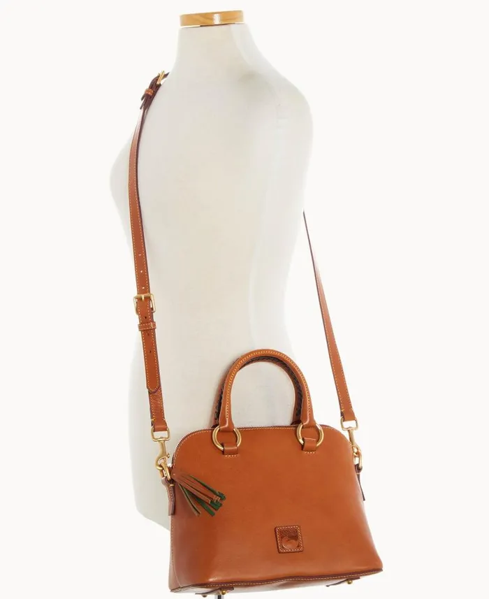Dooney and Bourke Florentine Domed Satchel Natural WomenMen Satchels