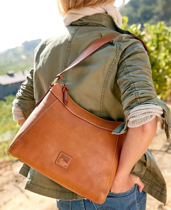 Dooney and Bourke Florentine Large Cassidy Hobo Chestnut WomenMen Shoulder Bags Dooney and Bourke Florentine Large Cassidy Hobo Chestnut WomenMen Shoulder Bags
