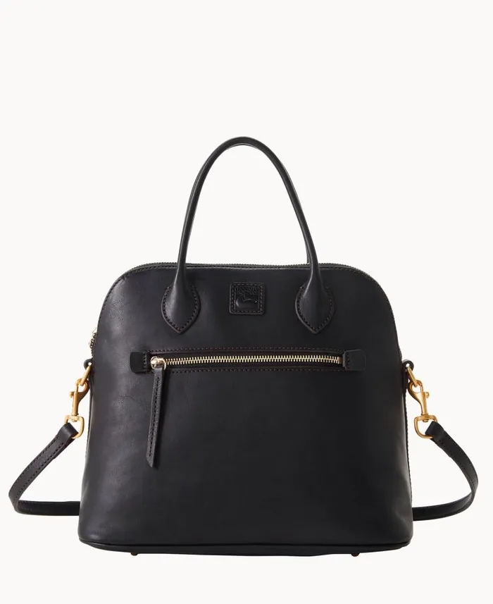 Dooney and Bourke Florentine Large Domed Satchel Black Black WomenMen Satchels Dooney and Bourke Florentine Large Domed Satchel Black Black WomenMen Satchels
