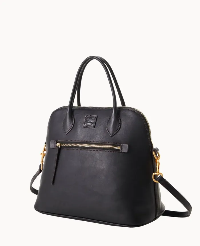 Dooney and Bourke Florentine Large Domed Satchel Black Black WomenMen Satchels Dooney and Bourke Florentine Large Domed Satchel Black Black WomenMen Satchels