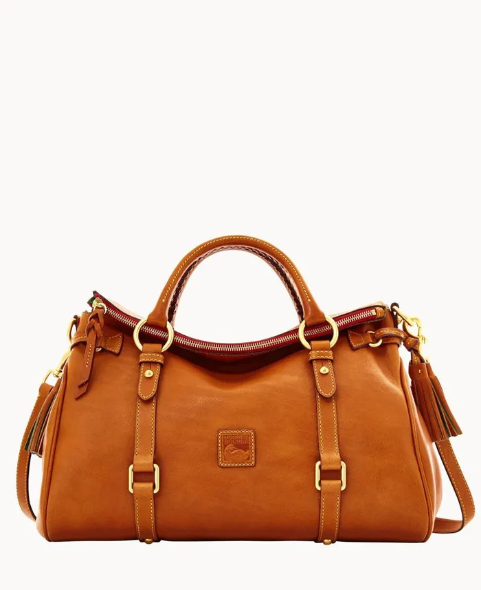 Dooney and Bourke Florentine Large Satchel Natural WomenMen Satchels