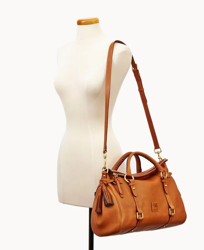 Dooney and Bourke Florentine Large Satchel Natural WomenMen Satchels