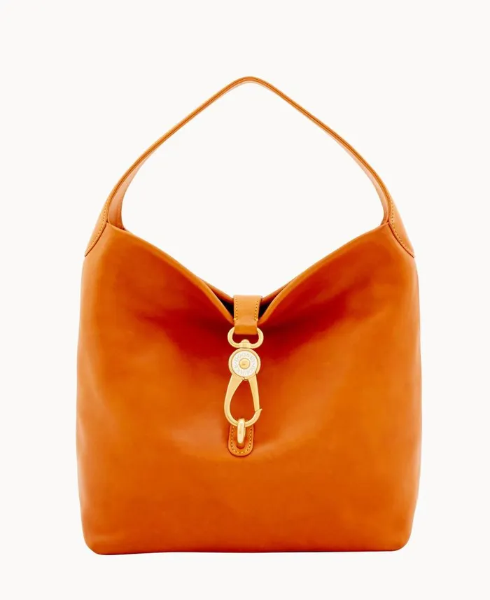 Dooney and Bourke Florentine Logo Lock Shoulder Bag Natural WomenMen Shoulder Bags Dooney and Bourke Florentine Logo Lock Shoulder Bag Natural WomenMen Shoulder Bags