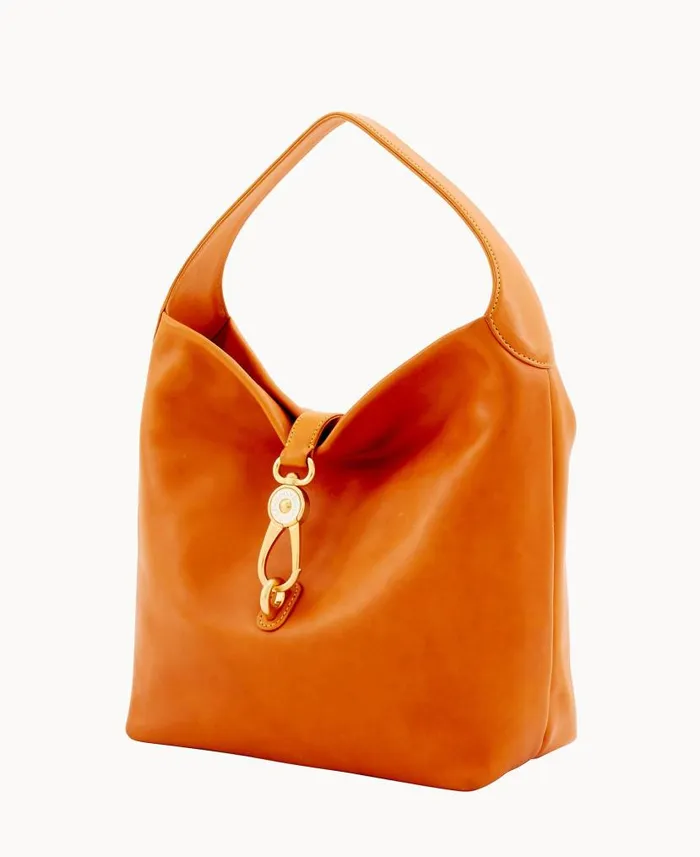 Dooney and Bourke Florentine Logo Lock Shoulder Bag Natural WomenMen Shoulder Bags Dooney and Bourke Florentine Logo Lock Shoulder Bag Natural WomenMen Shoulder Bags