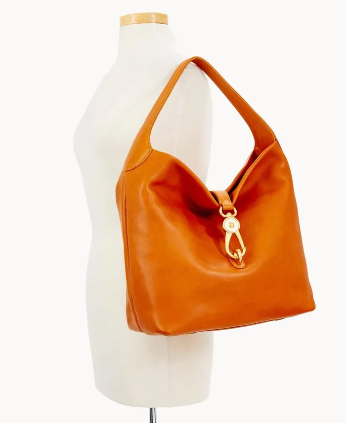 Dooney and Bourke Florentine Logo Lock Shoulder Bag Natural WomenMen Shoulder Bags Dooney and Bourke Florentine Logo Lock Shoulder Bag Natural WomenMen Shoulder Bags